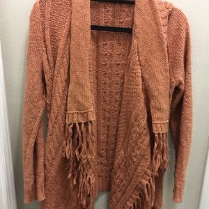 Cable Knit Long Cardigan
